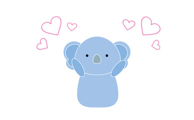 ハート沢山のコアラ