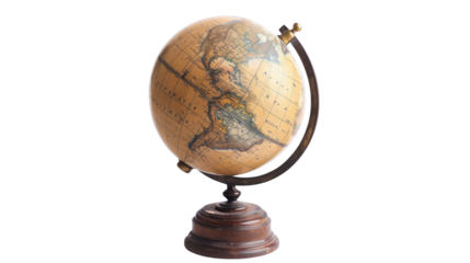 Globe on a transparent background