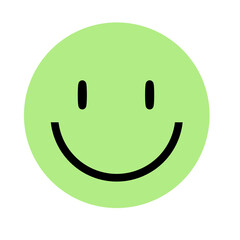 Doodle expression emoji transparent simple modern that can be used for sticker, book, scrapbook, icon, decorative, e.t.c with aesthetic green colorful color
