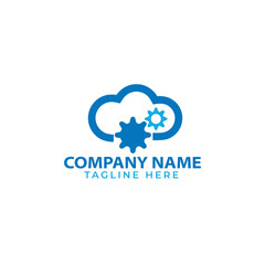 Artificial Intelligence logo design head face with circuit brain processor