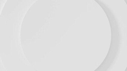 Abstract 3d white background with loop motion circular waves ripples pattern, perfect modern design, branding, and technology concepts, business presentation 3d render - Powered by Adobe