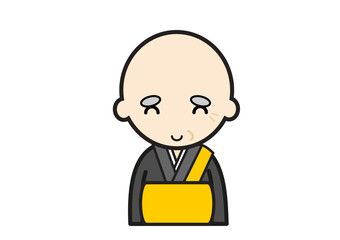 笑顔の和尚さん