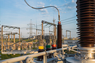  Large Transformer at a substation.