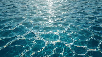 Fototapeta premium photo of the texture of water ripples, clear water waves