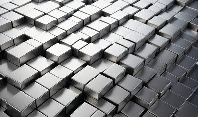modern luxury background texture of silver rectangular blocks