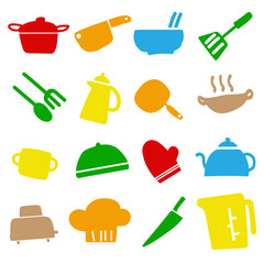 The kitchenware drawing style for food concept.