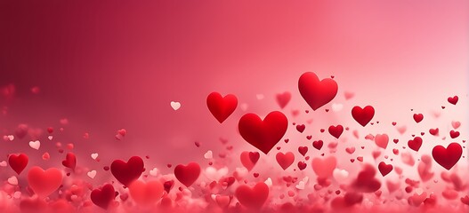 Obraz premium hearts background, valentine background with hearts. 