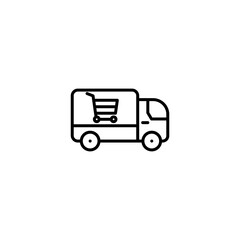 delivery icon on white background