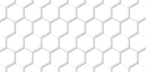 Luxury white hexagonal and futuristic abstract honeycomb pattern background. Hexagonal shape structure light seamless geometric background. Vector modern seamless geometry pattern hexagon design.