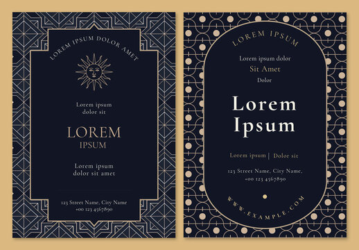 Art Deco Invitation Template