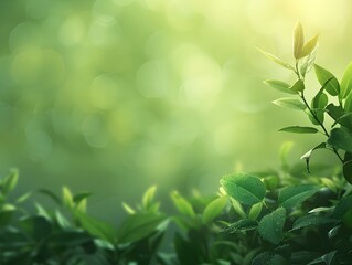 Soft Green Gradient Background for Eco Friendly Product Mockups with Ample Copy Space