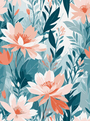 notebook design floral pattern