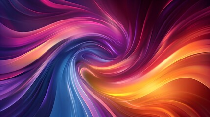 Captivating Swirling Abstract Backdrop with Vibrant Gradient Flows and Fluid Motions