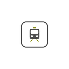 Train Transportation Vehicle Icon
