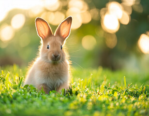 Fototapeta premium rabbit in the grass