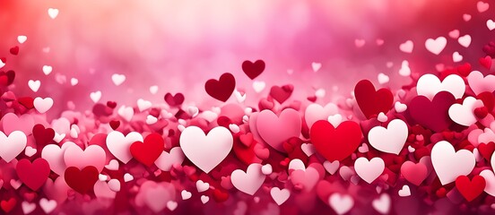 Obraz premium hearts background, valentine background with hearts. 