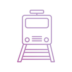 train icon with white background vector stock illustration