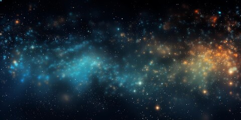 Fototapeta premium a vast, empty space filled with a variety of objects, including a telescope, a computer monitor, a book, and a cup of coffee