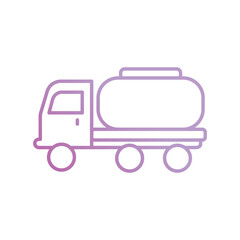 tanker icon with white background vector stock illustration