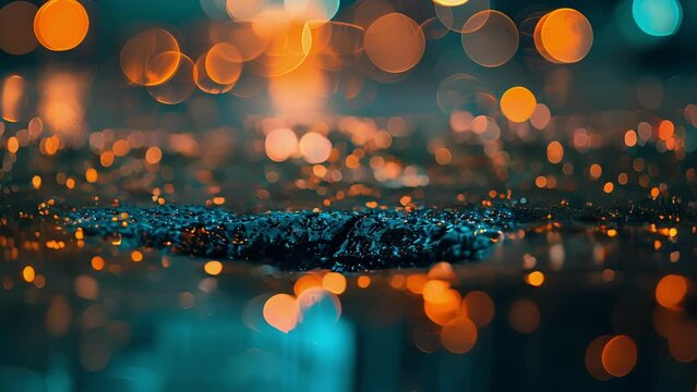 In the midst of a chaotic digital landscape a sinkhole forms representing the unstable nature of cryptocurrency markets.