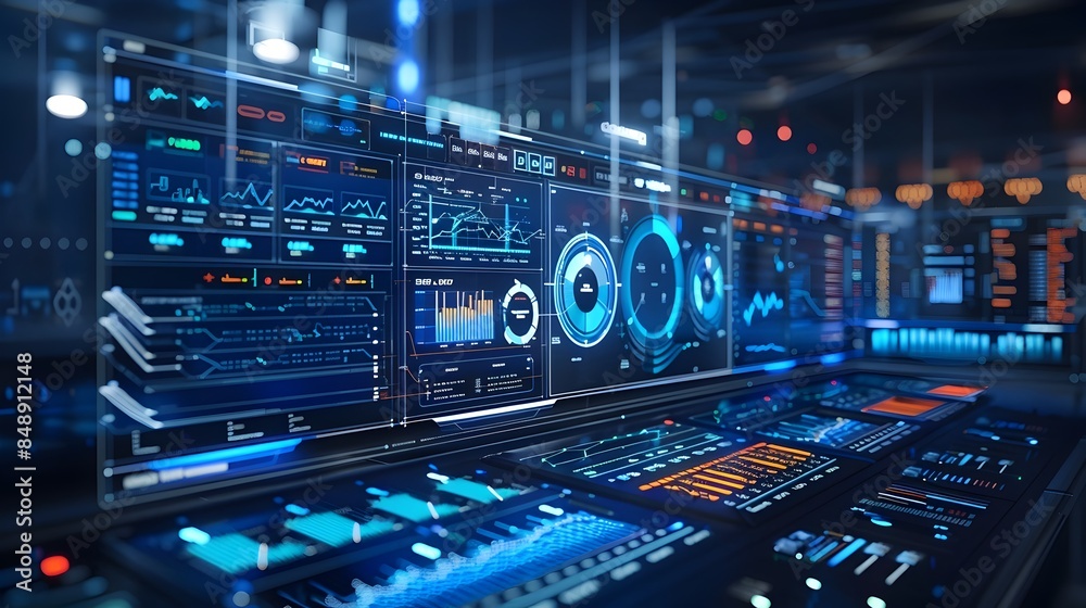 Poster digital control center with real time cloud services and network performance monitoring