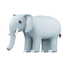 Elephant 3d animal illustration