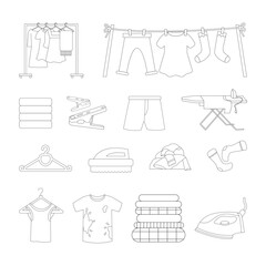 Vector Laundry Elements Illustration Collection for Laundry Businesses