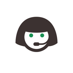 Support service icon, made in color style.