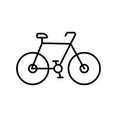 bicycle icon with white background vector stock illustration