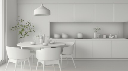 Fototapeta premium modern kitchen interior