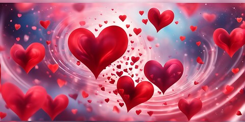 Obraz premium hearts background, valentine background with hearts. 