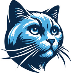 Cat silhouette vector illustration