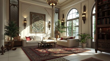 Fototapeta premium Modern living room interior