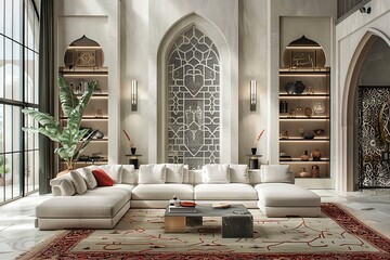 Bohemian boho style entrance foyer and staircase with a eclectic design aesthetic