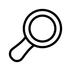 magnifier  outline, line