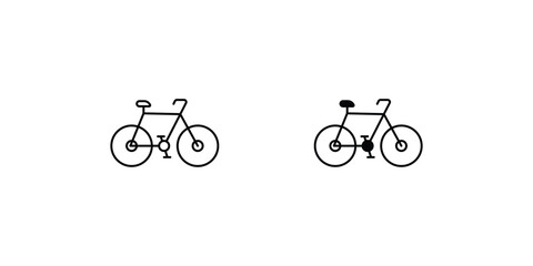 Fototapeta premium bicycle icon with white background vector stock illustration