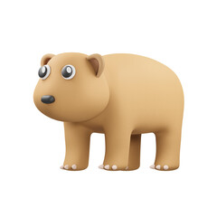Bear 3d animal illustration