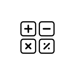 calculator vector icon- Full editable calculator vector icon for website or mobile apps.