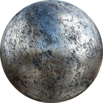 Silver sphere cannonball sticker transparent background PNG clipart