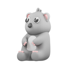 Koala 3d animal illustration
