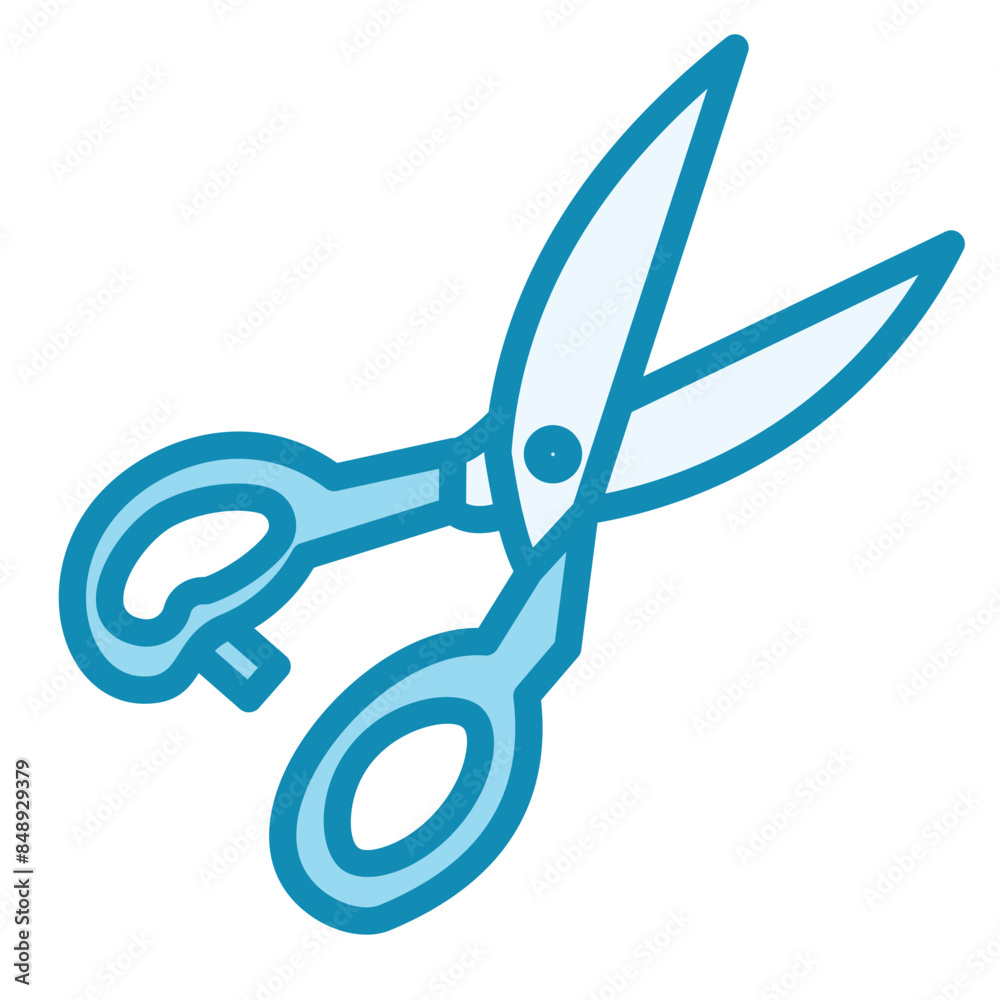 Wall mural Fabric Scissors Icon