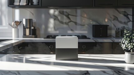 Marble Countertop Packaging | Billboard mockup | Landscape mockup