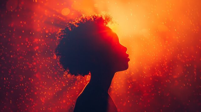 A silhouette of a person with an aura of light around their head, symbolizing claircognizance, deep intuitive knowledge beyond ordinary understanding.