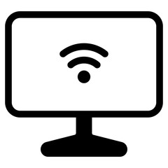 computer internet wifi icon