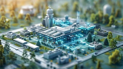 of a University Campus with Sustainable Microgrid Network