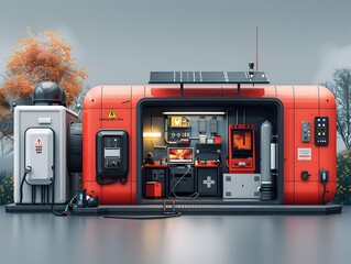 A Portable and Autonomous Emergency Shelter Powered by an Integrated Microgrid System for Disaster