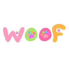 WOOF perro (color).