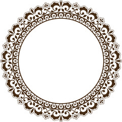 Vintage label design with monograms and frames