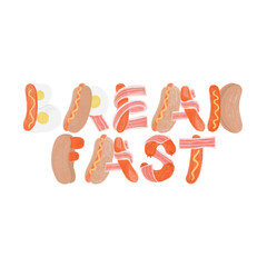 Breakfast alphabet 