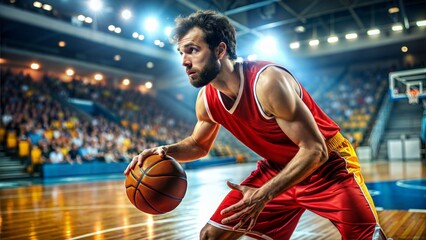 Basketball player during the game.